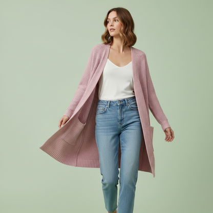 Elegant Women's Cardigan | Cozy Long Cardigan Sweater