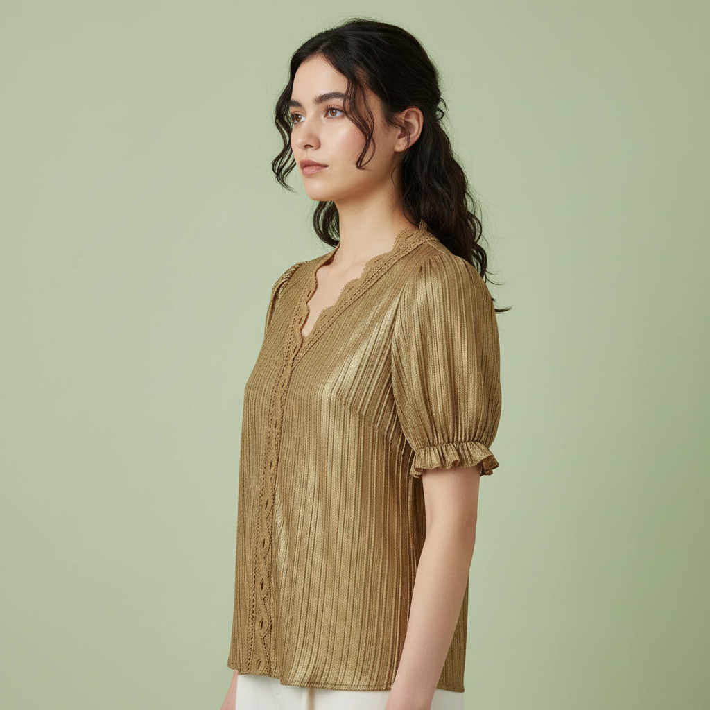 White Puff Sleeve Blouse | Women's Summer Tops Plus Size