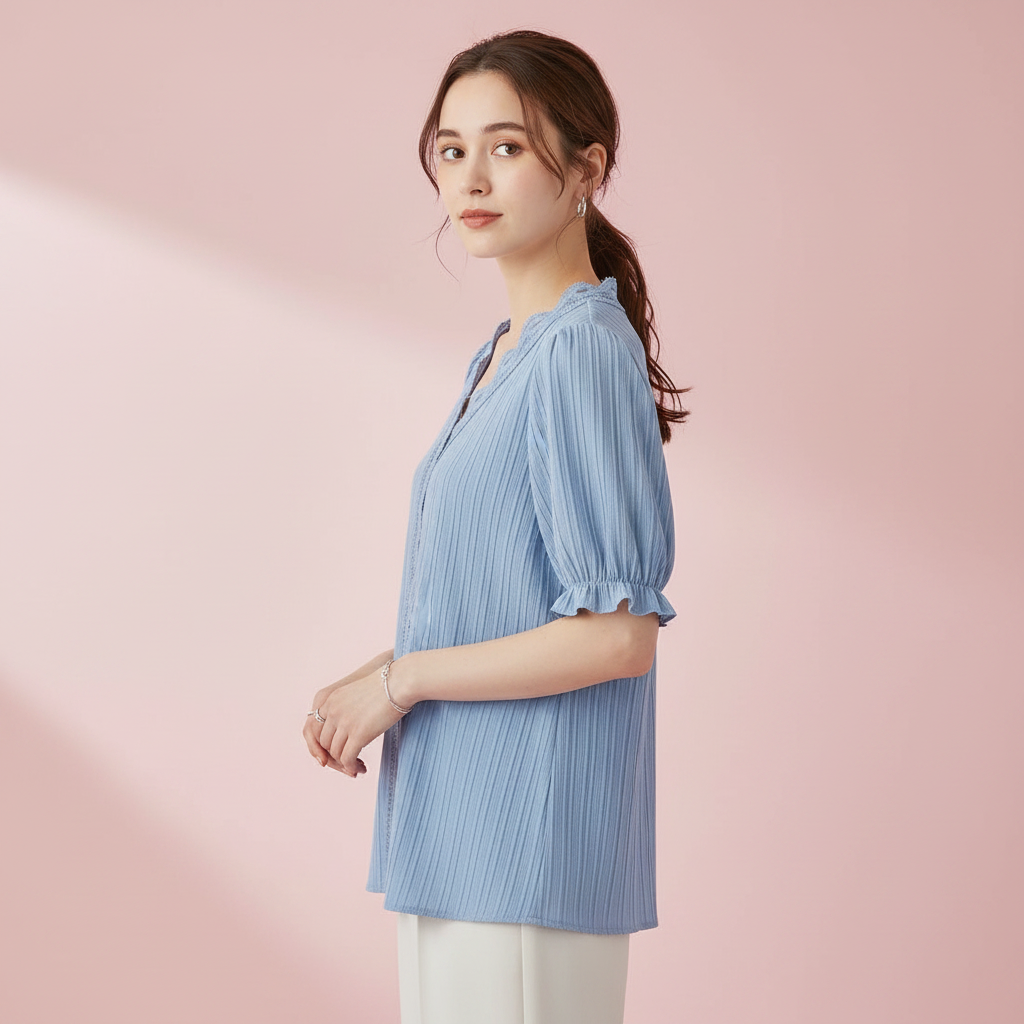 White Puff Sleeve Blouse | Women's Summer Tops Plus Size