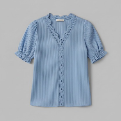 White Puff Sleeve Blouse | Women's Summer Tops Plus Size