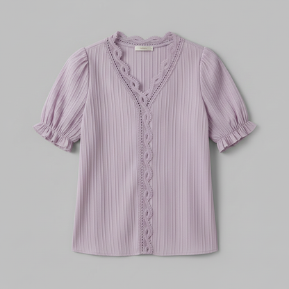 White Puff Sleeve Blouse | Women's Summer Tops Plus Size