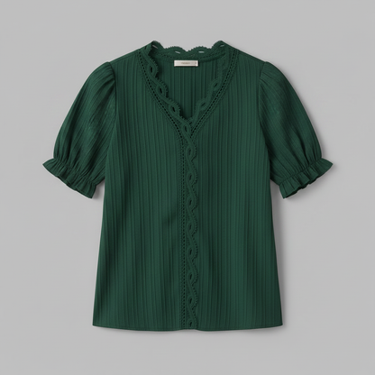 White Puff Sleeve Blouse | Women's Summer Tops Plus Size
