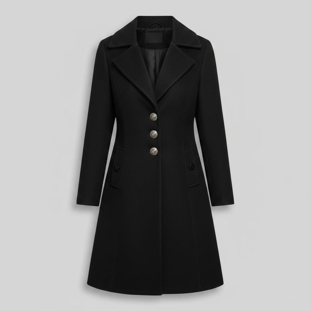 Elegant Women's Button Coat | Stylish Outerwear