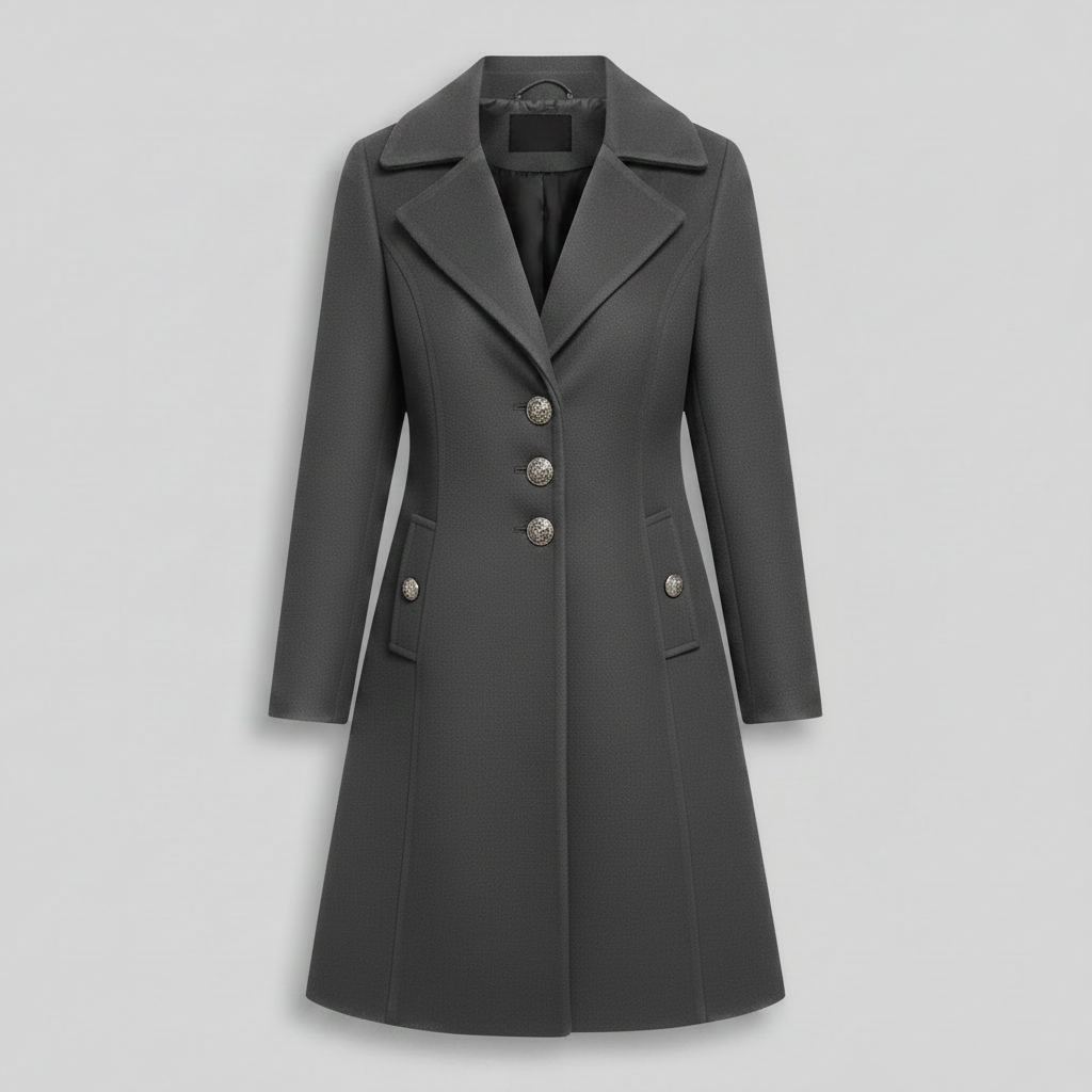 Elegant Women's Button Coat | Stylish Outerwear