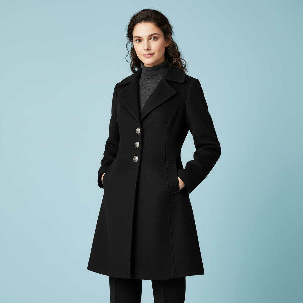 Elegant Women's Button Coat | Stylish Outerwear