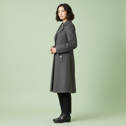Elegant Women's Button Coat | Stylish Outerwear