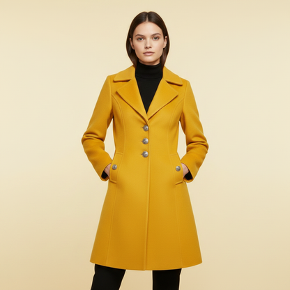 Elegant Women's Button Coat | Stylish Outerwear