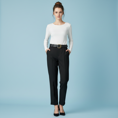 High Waist Women's Suit Trousers | Office Wear