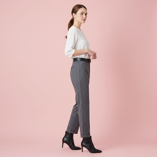 High Waist Women's Suit Trousers | Office Wear