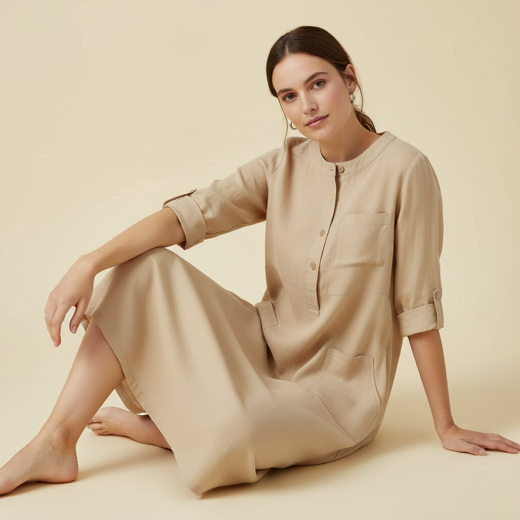 Tina | Women's Plus Size Maxi Dress in Soft Breathable Fabric